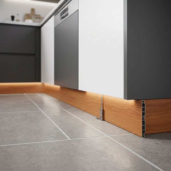 Pircher Zoccolo Battiscopa per Cucina Colore Noce - PIRCHER OBERLAND - Immagine 2